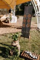 décorations de mariage élégantes en fleurs naturelles photo