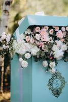 décor de fleurs de mariage photo