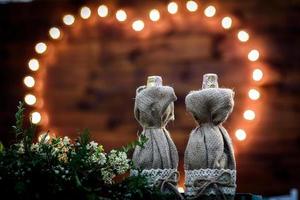 décor de fleurs de mariage photo