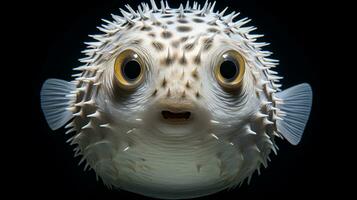 faune la photographie de photo de poisson-globe. génératif ai