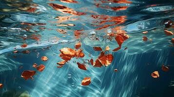 sérénité sous le vagues, génératif ai photo