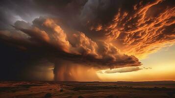 génératif ai, éthéré drame une captivant ciel photo