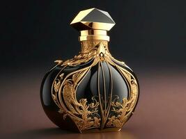 luxe parfum bouteille. génératif ai photo