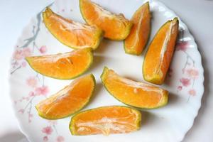 bouillon de mandarines savoureux et sain photo