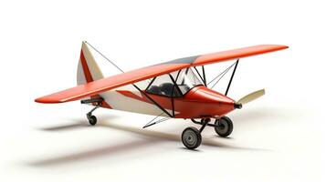 affichage une 3d miniature ultra léger avion. génératif ai photo