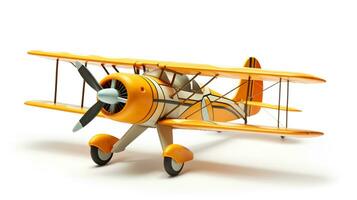 affichage une 3d miniature ultra léger avion. génératif ai photo