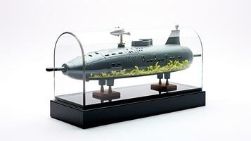 affichage une 3d miniature sous-marin. génératif ai photo