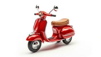 affichage une 3d miniature scooter. génératif ai photo