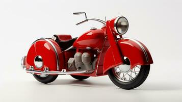 affichage une 3d miniature moto side-car. génératif ai photo