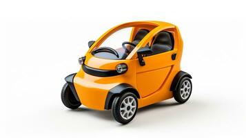 affichage une 3d miniature électrique auto. génératif ai photo