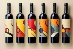 abstrait style du vin placard dessins photo