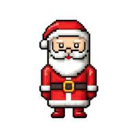 Facile dessin animé pixel art Noël Père Noël haute qualité ai généré image photo