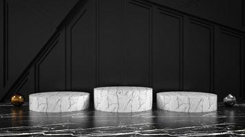 affichage de podium de maquette minimaliste moderne photo