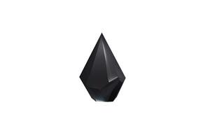 3d noir diamant gemme photo