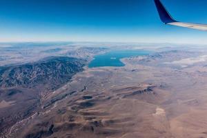 vue aérienne de l'avion au-dessus de reno nevada photo