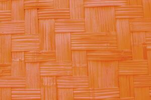 bambou tisser texture Contexte Orange ancien filtre effet. fermer bambou tisser texture Contexte photo