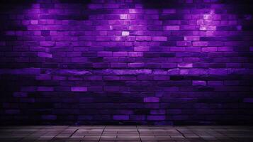 violet brique mur Contexte avec ample copie espace photo