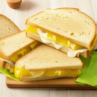 intéressant fromage sandwich pain photo