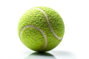 tennis Balle isolé sur blanc arrière-plan.génératif ai. photo