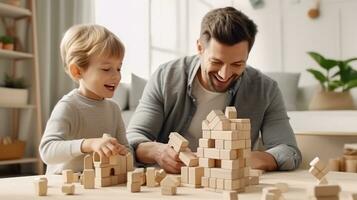 enfant pièces avec blocs photo