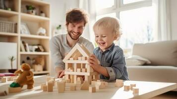 enfant pièces avec blocs photo