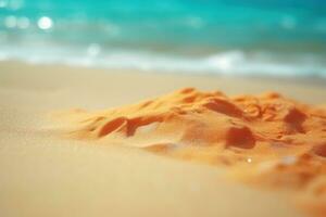 coloré le sable sur le plage photo