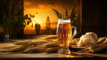 Bière et grain Contexte photo