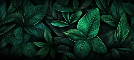 vert Naturel illustré Contexte avec feuilles photo