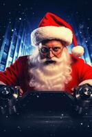 dj Père Noël claus affiche photo