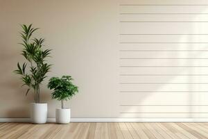 intérieur conception de vivant pièce avec les plantes photo