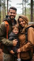 rempli de nature famille aventure dans le les bois photo