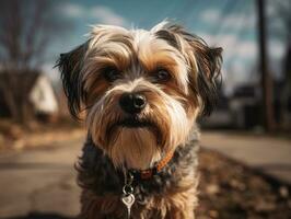 bieber terrier chien établi avec génératif ai La technologie photo
