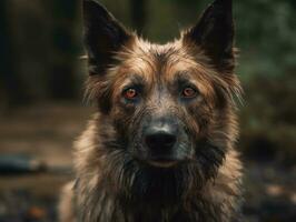 Belge laekenois chien établi avec génératif ai La technologie photo