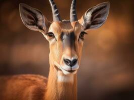 antilope portrait établi avec génératif ai La technologie photo