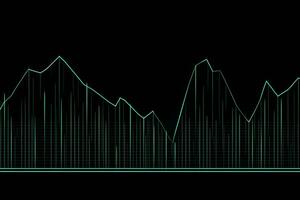 Stock échange marché graphique une analyse Contexte. neural réseau ai généré photo