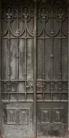 vieille texture de porte en métal antique dans un style médiéval européen photo