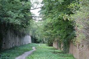 Rivne, Ukraine - septembre 16, 2023 ruines de le tarakaniv fort ou dubno fort Nouveau château. la défense architectural monument de le 19e siècle photo