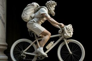 marbre ancien grec statue voyages par bicyclette photo