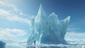 l'Antarctique icebergs de le du sud pointe de le monde photo