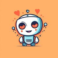 mignonne souriant robot photo