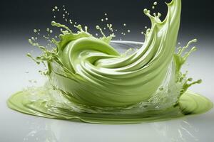 couler matcha Couleur pour Contexte photo