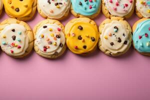 photo de délicieux biscuits arrangement