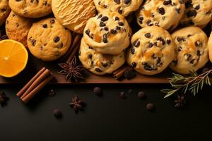 photo de délicieux biscuits arrangement