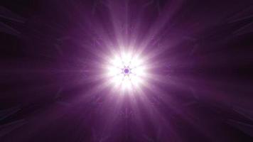 lumière vive à l'intérieur du tunnel violet 4k uhd illustration 3d photo