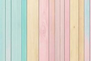 pastel en bois planches arrière-plan, pastel bois arrière-plan, en bois planches arrière-plan, bois arrière-plan, en bois arrière-plan, coloré bois arrière-plan, bois texture arrière-plan, ai génératif photo