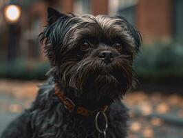 Affenpinscher chien établi avec génératif ai La technologie photo