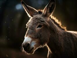 mule portrait établi avec génératif ai La technologie photo