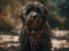 barbet chien établi avec génératif ai La technologie photo