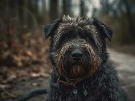 Bouvier des Flandre chien établi avec génératif ai La technologie photo