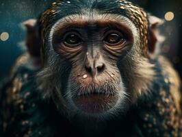 singe portrait établi avec génératif ai La technologie photo